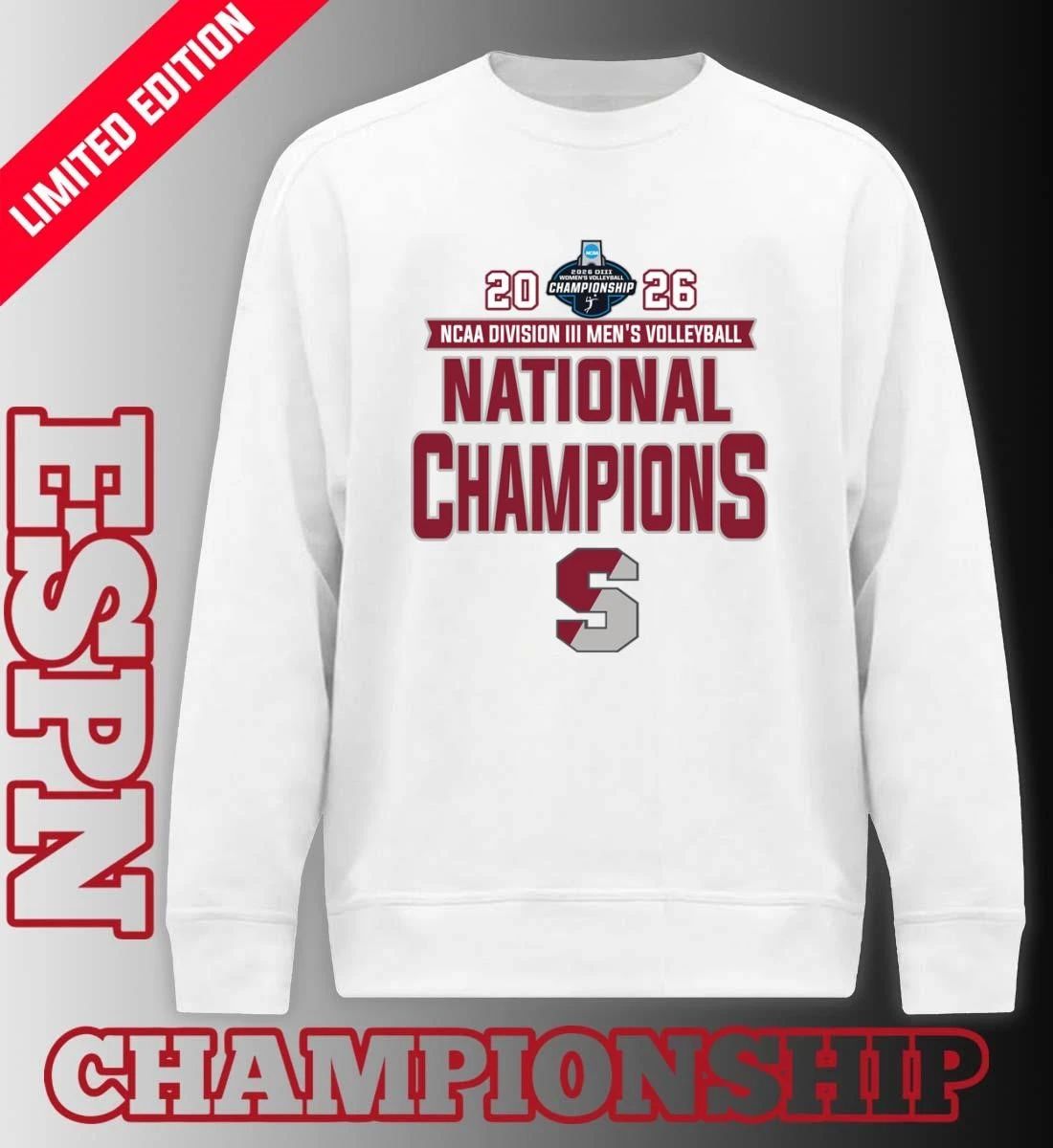 Springfield College Men’s Volleyball 2026 NCAA Division III National Champions T-Shirt