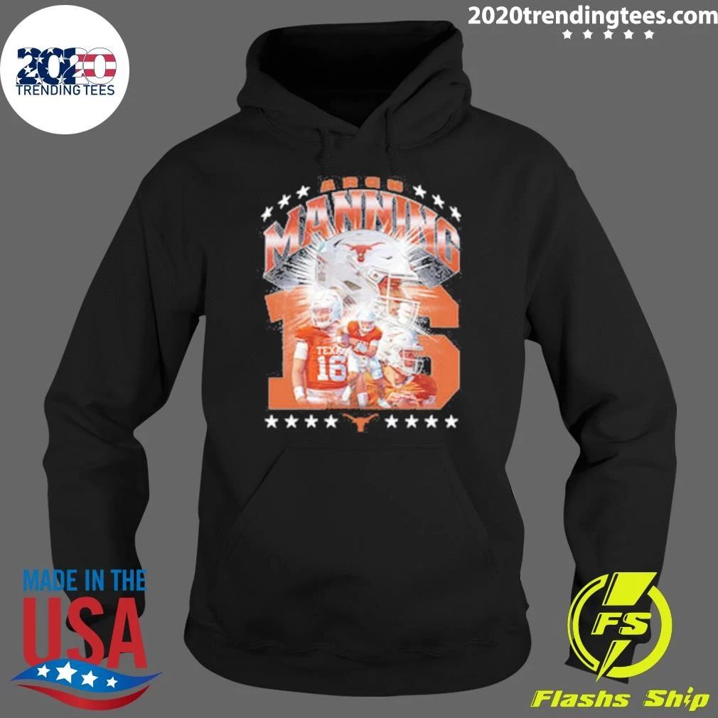 Texas Longhorns NCAA Football Arch Manning Collage Shirt
