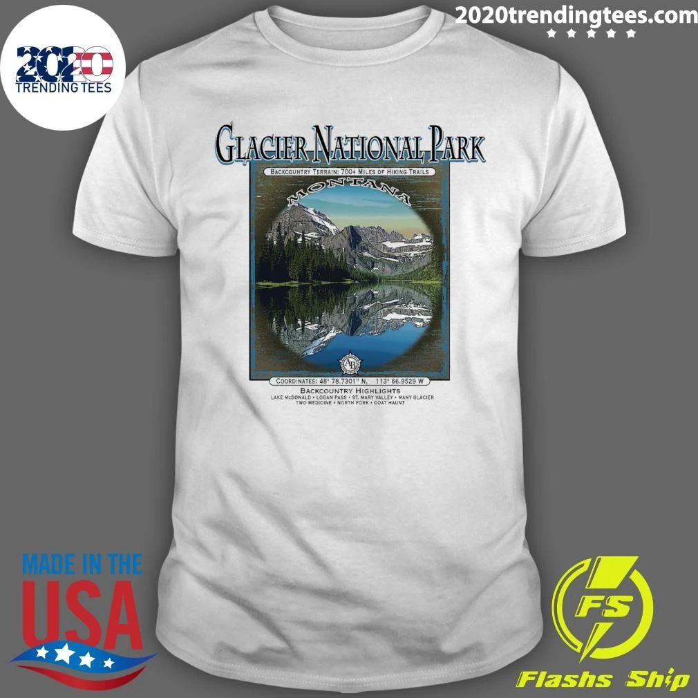 Interpretive Glacier National Park Microfiber Shirt