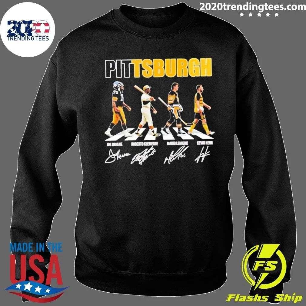 Pittsburgh Sports Team Steelers Pirates Penguins Legends Abbey Road Signatures Shirt