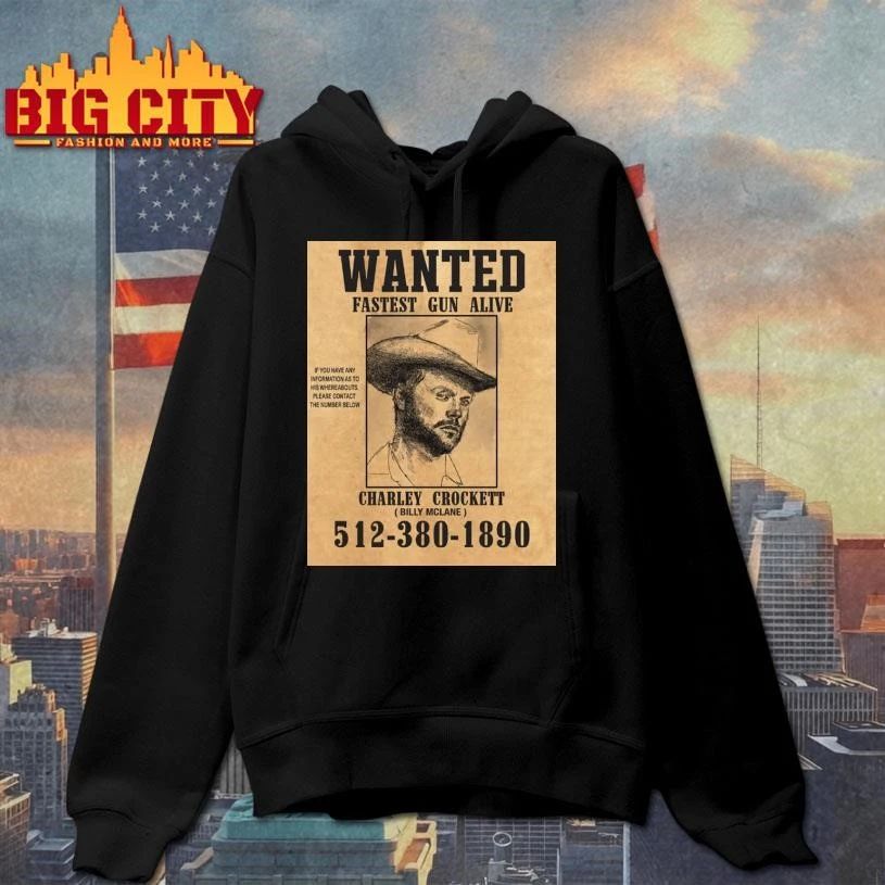 Charley Crockett Wanted Fastest Gun Alive Poster Shirt