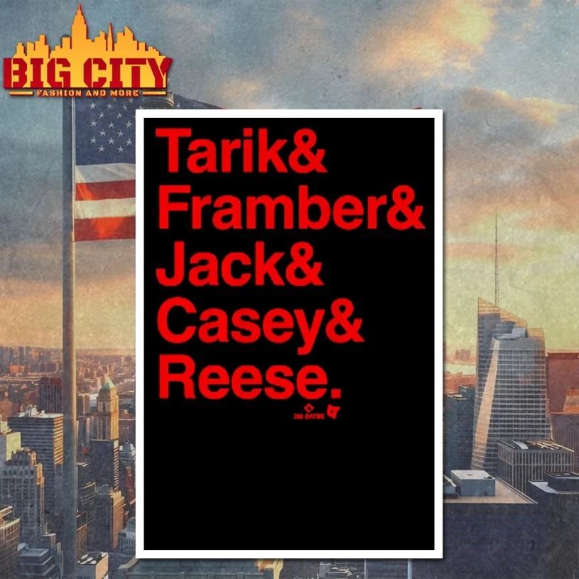 Detroit Baseball Tarik & Framber & Jack & Casey & Reese T-Shirt