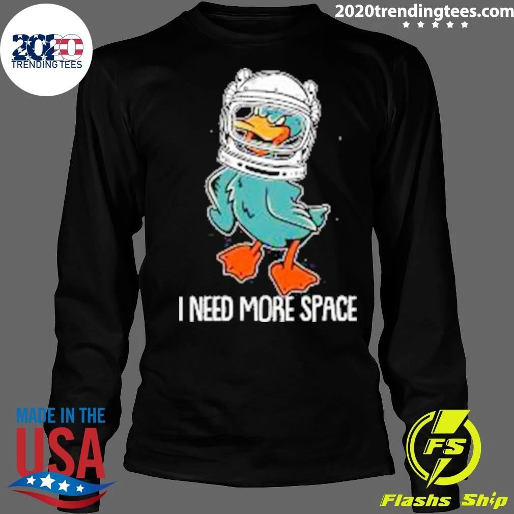 Duck Goose Geese Astronaut I Need More Space Shirt