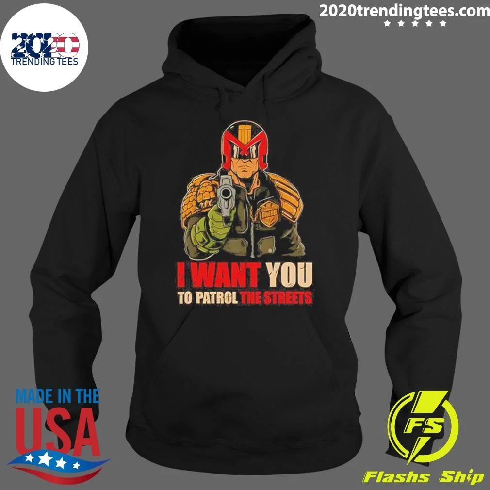 Judge Dredd I Want You to Patrol the Streets Tee Shirt