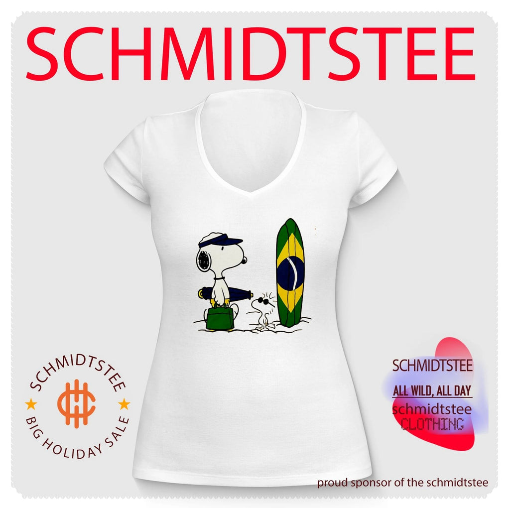 Snoopy Peanuts Brazil Surfing Yellow World Cup 2026 Shirt