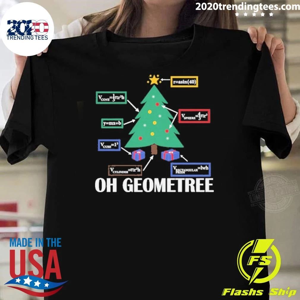 Oh Geometree Math Teacher Christmas Shirt