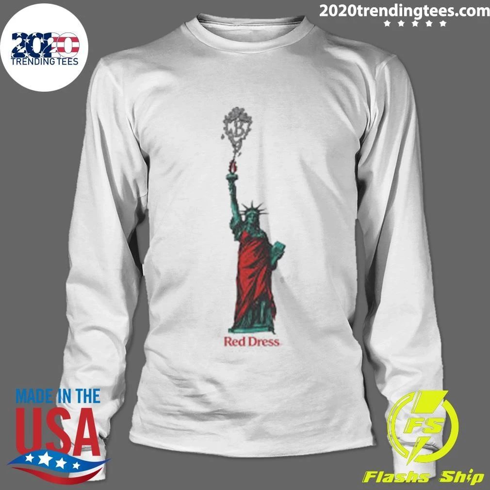 Red Dress Statue Of Liberty Shirt