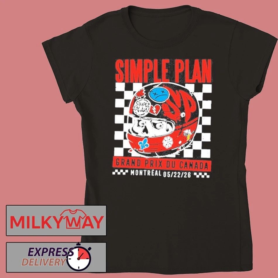 2026 Simple Plan RACE CAR HELMET TOUR Limited shirt