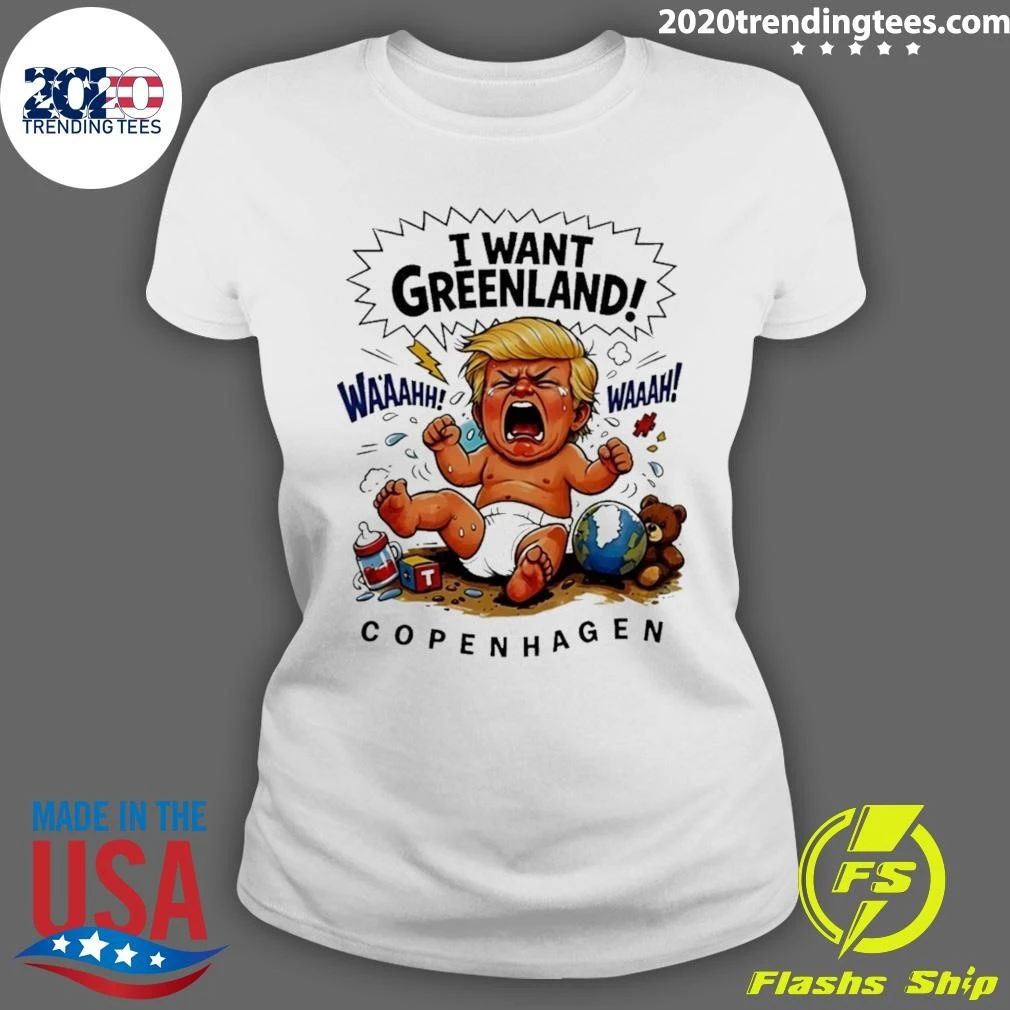 Donald Trump I Want Greenland Copenhagen Baby Shirt
