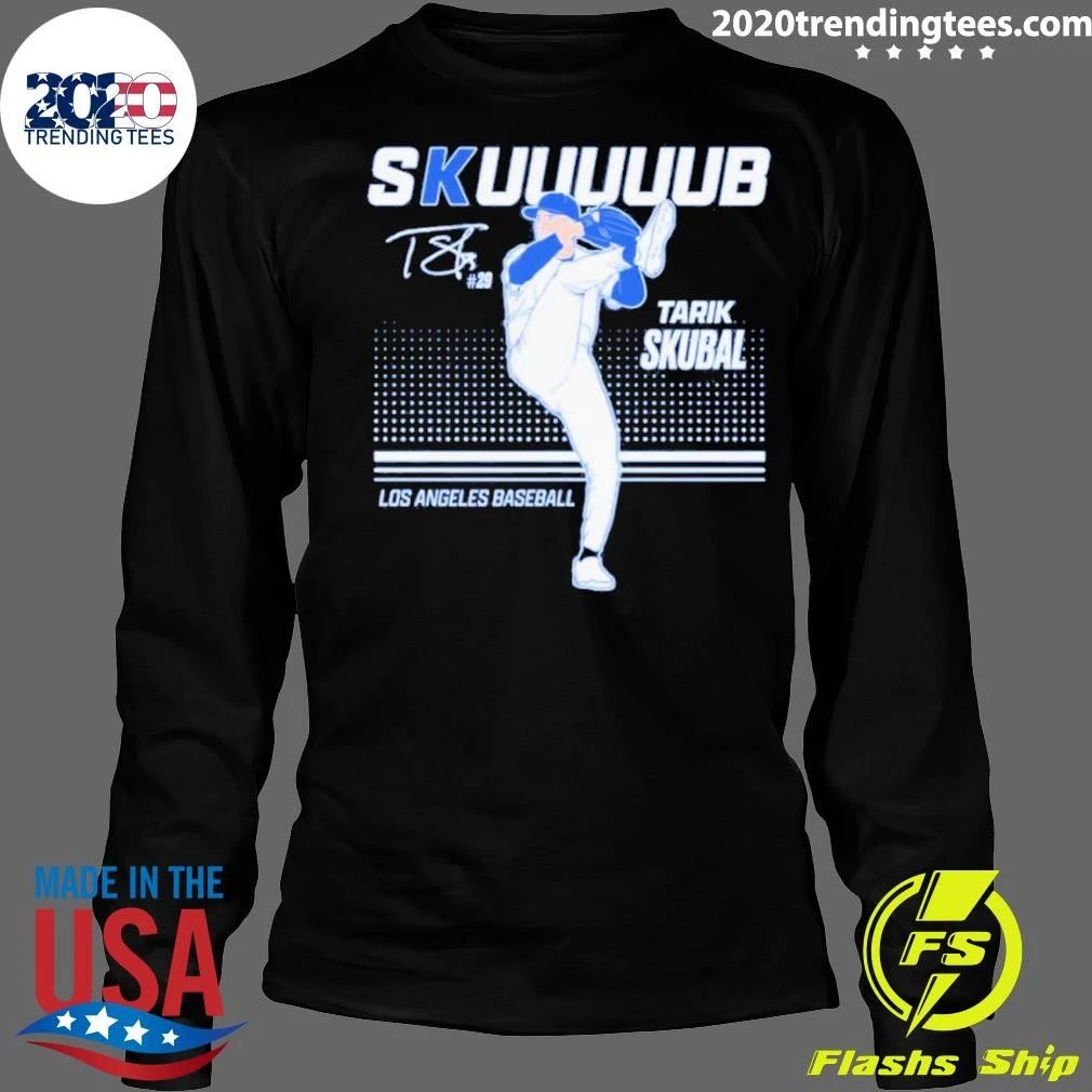 Awesome Tarik Skubal Los Angeles Dodgers Baseball No 29 Signature Shirt
