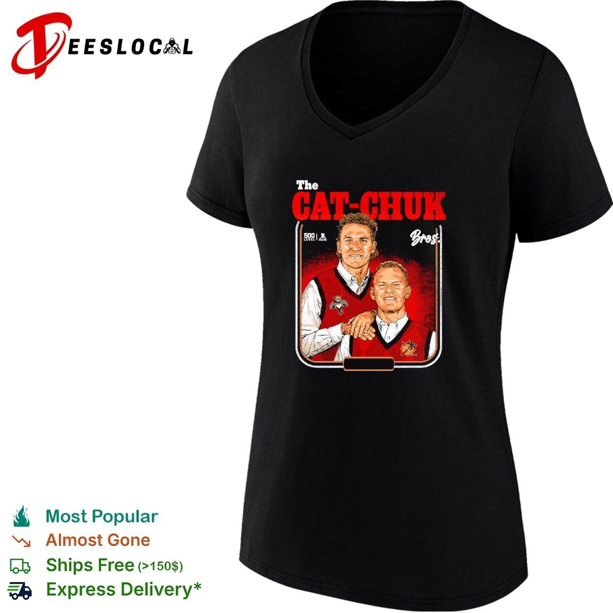 The Cat-Chuk Bros Florida Panthers Matthew Tkachuk T-shirt