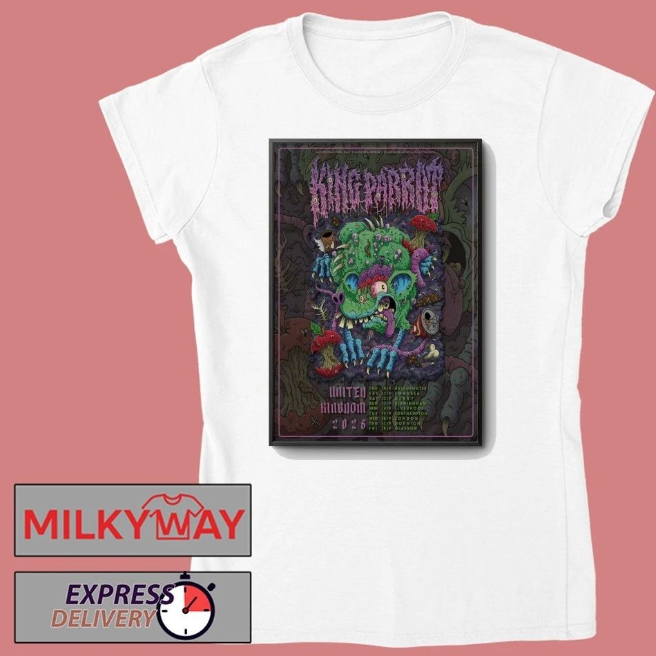 King Parrot UK 2026 Tour Poster shirt
