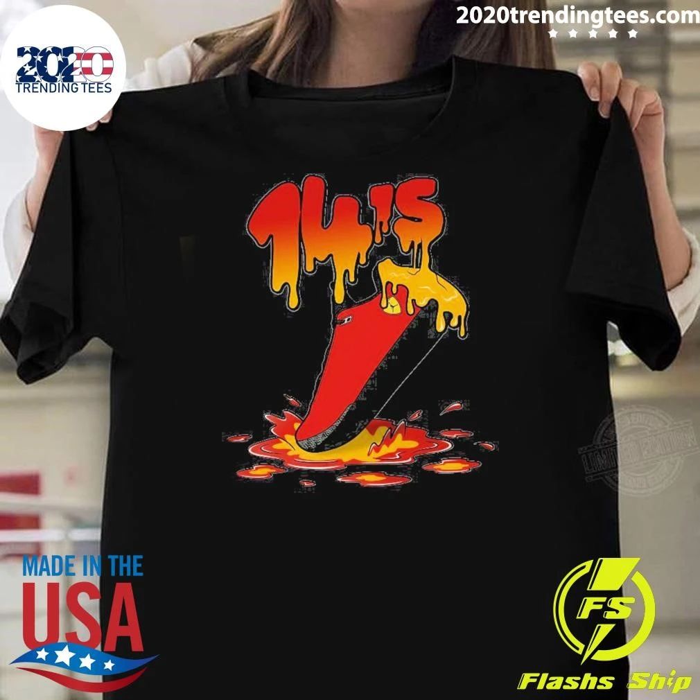 14’s Shoe Sneaker Sludges Drip Shirt