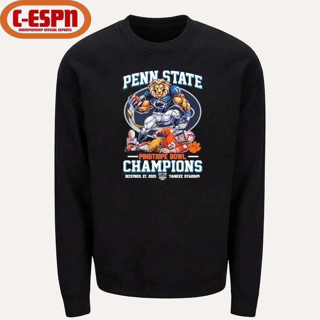 Penn State Beat Clemson Pinstripe Bowl Champions 2025 Shirt