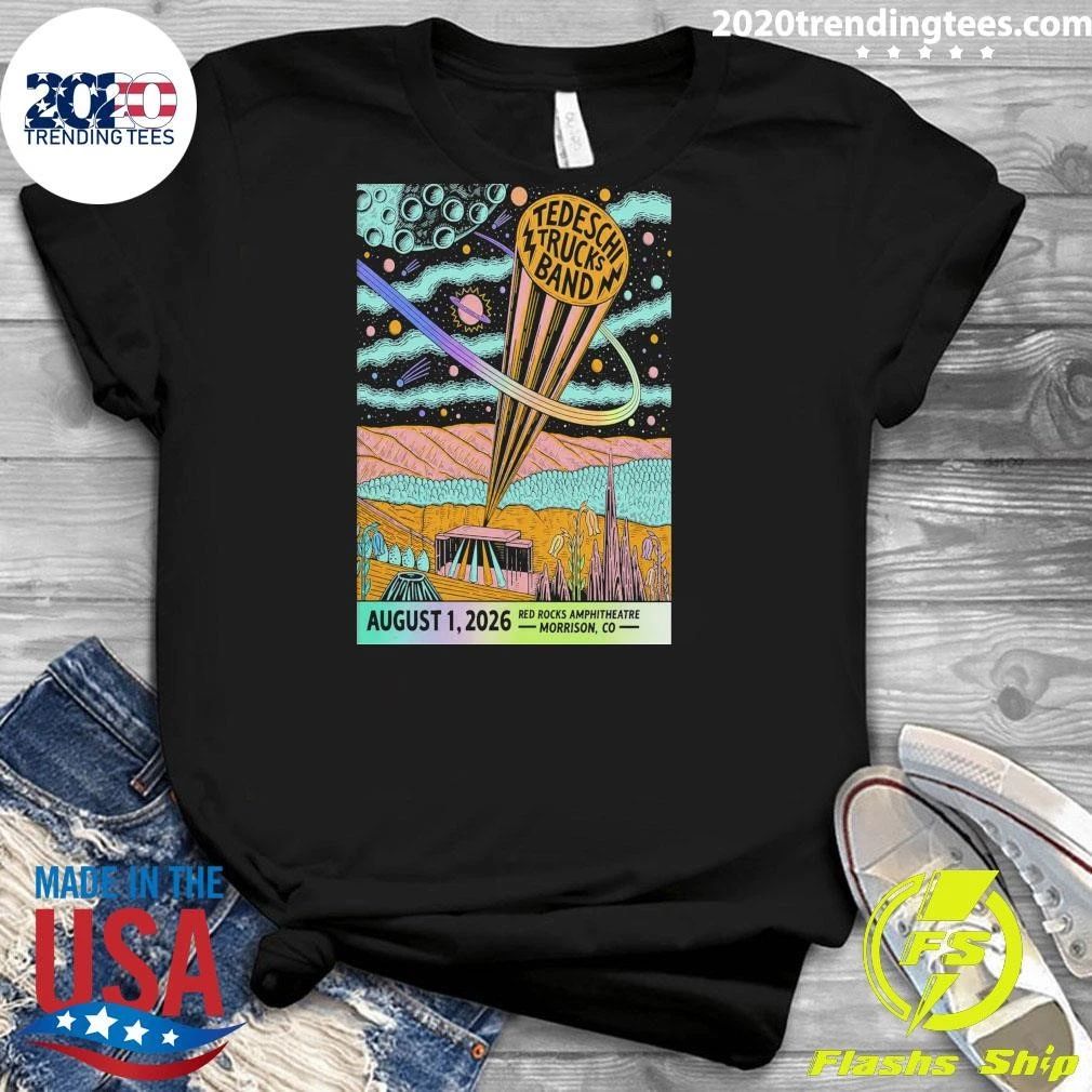 Tedeschi Trucks Band August 1 2026 Red Rocks Amphitheatre Shows Shirt