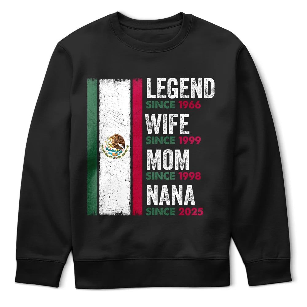 Legend Husband Papa Abuelo Mexican Father Grandfather - Personalized T Shirt