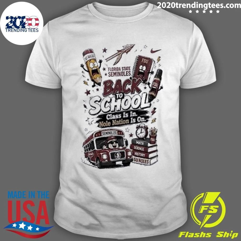Florida State Seminoles Back To School Class Is In Mascot Shirt