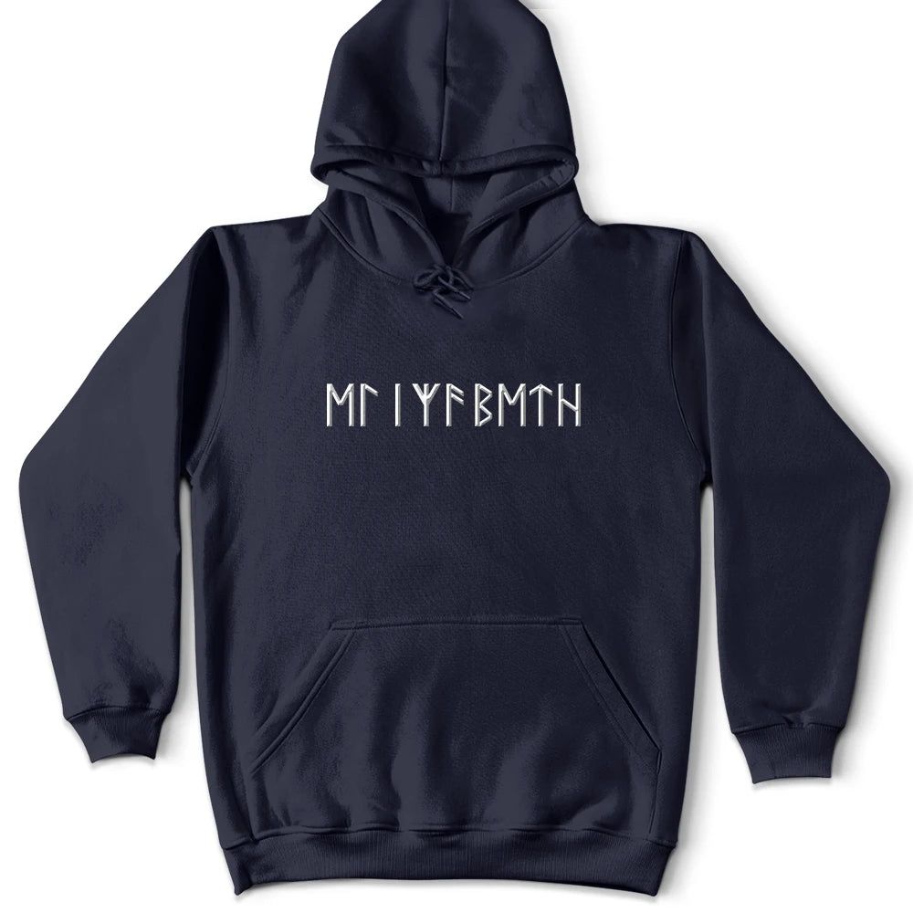 Custom Name In Viking Runes Warrior Camping Hiking - Personalized T Shirt