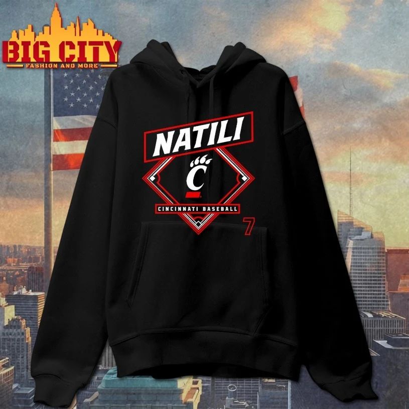 Jack Natili Cincinnati Bearcats Baseball T-shirt