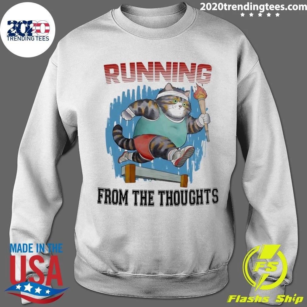 Cat Running From the Thoughts Shirt