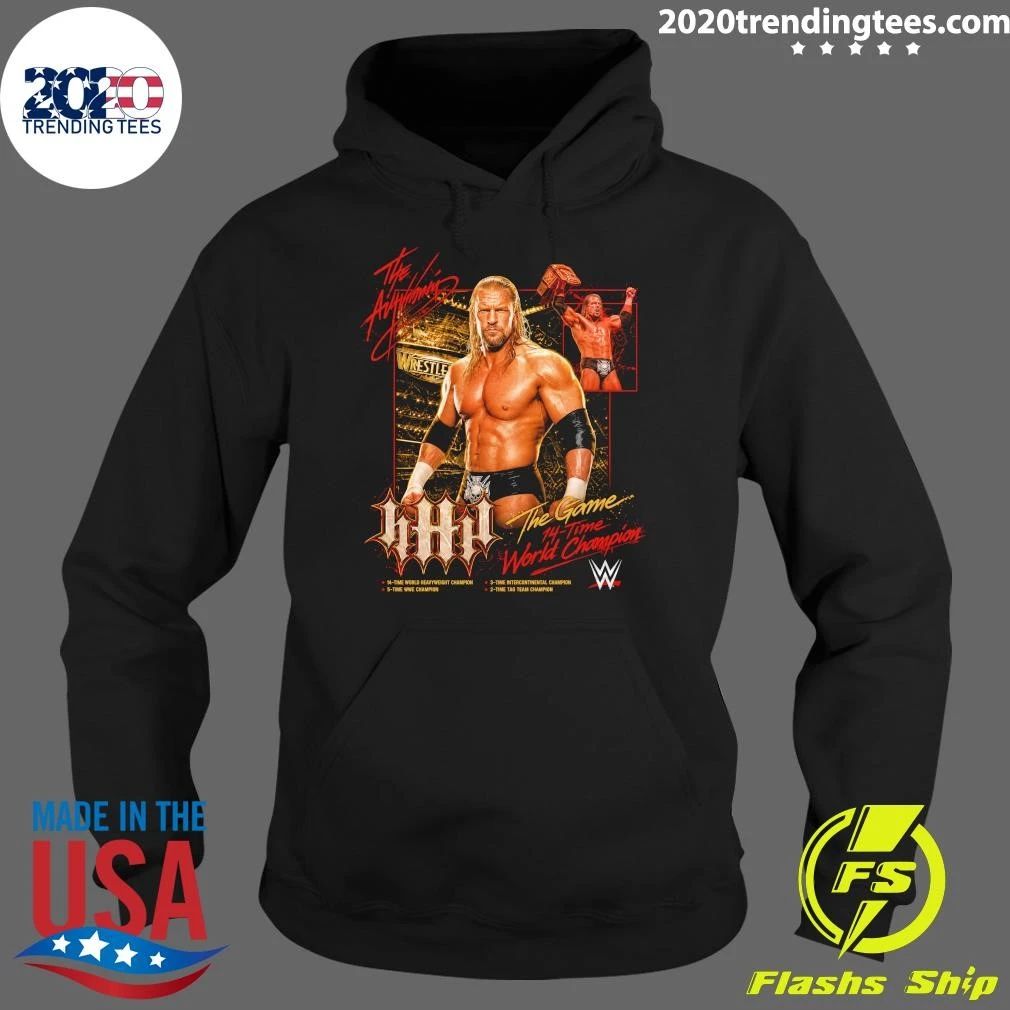 Triple H Wrestling Champion Ring Legend Fan Art Tee Shirt