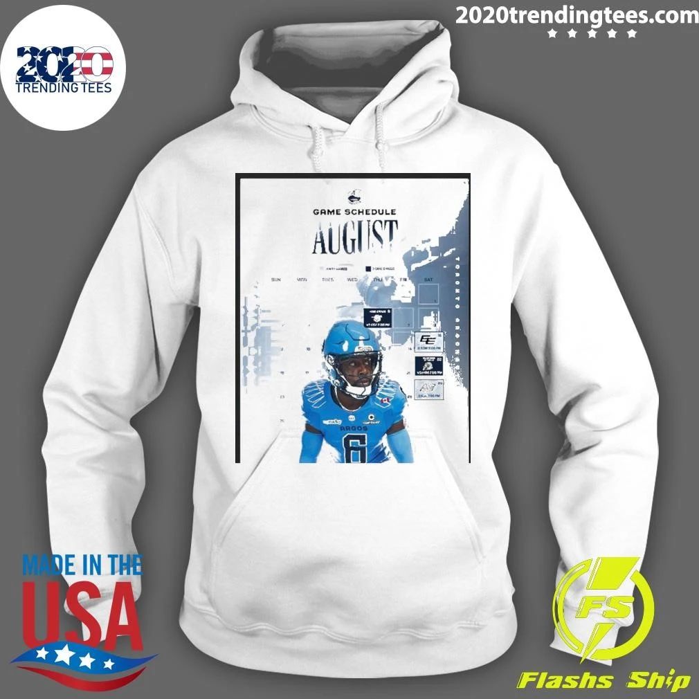 Toronto Argonauts Game Schedule August Shirt