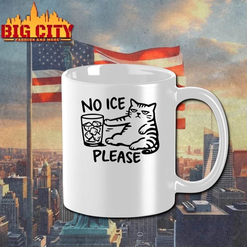 No Ice Please Cat t-shirt