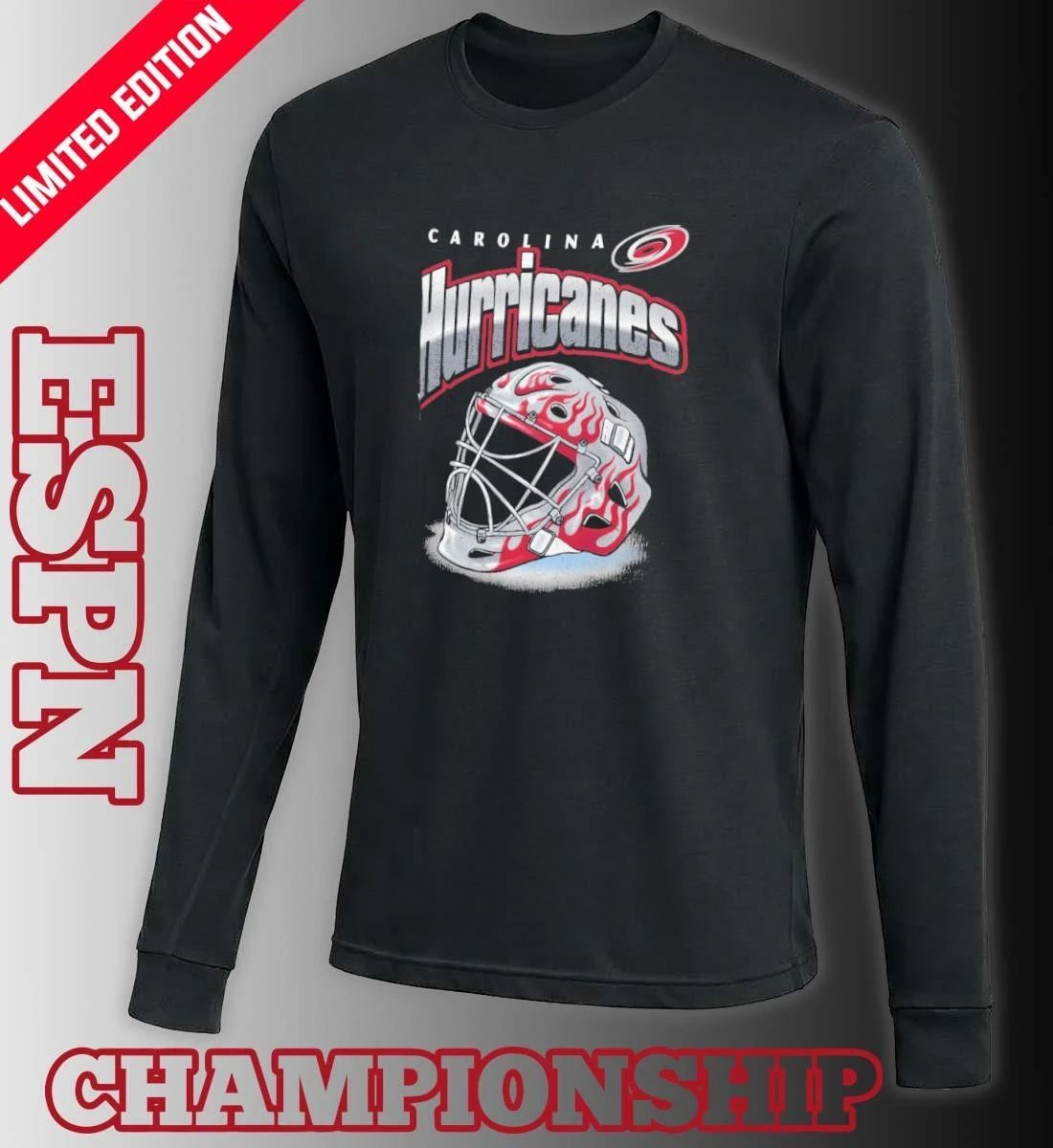 Carolina Hurricanes Playoffs Helmet Netminder Foundation Shirt