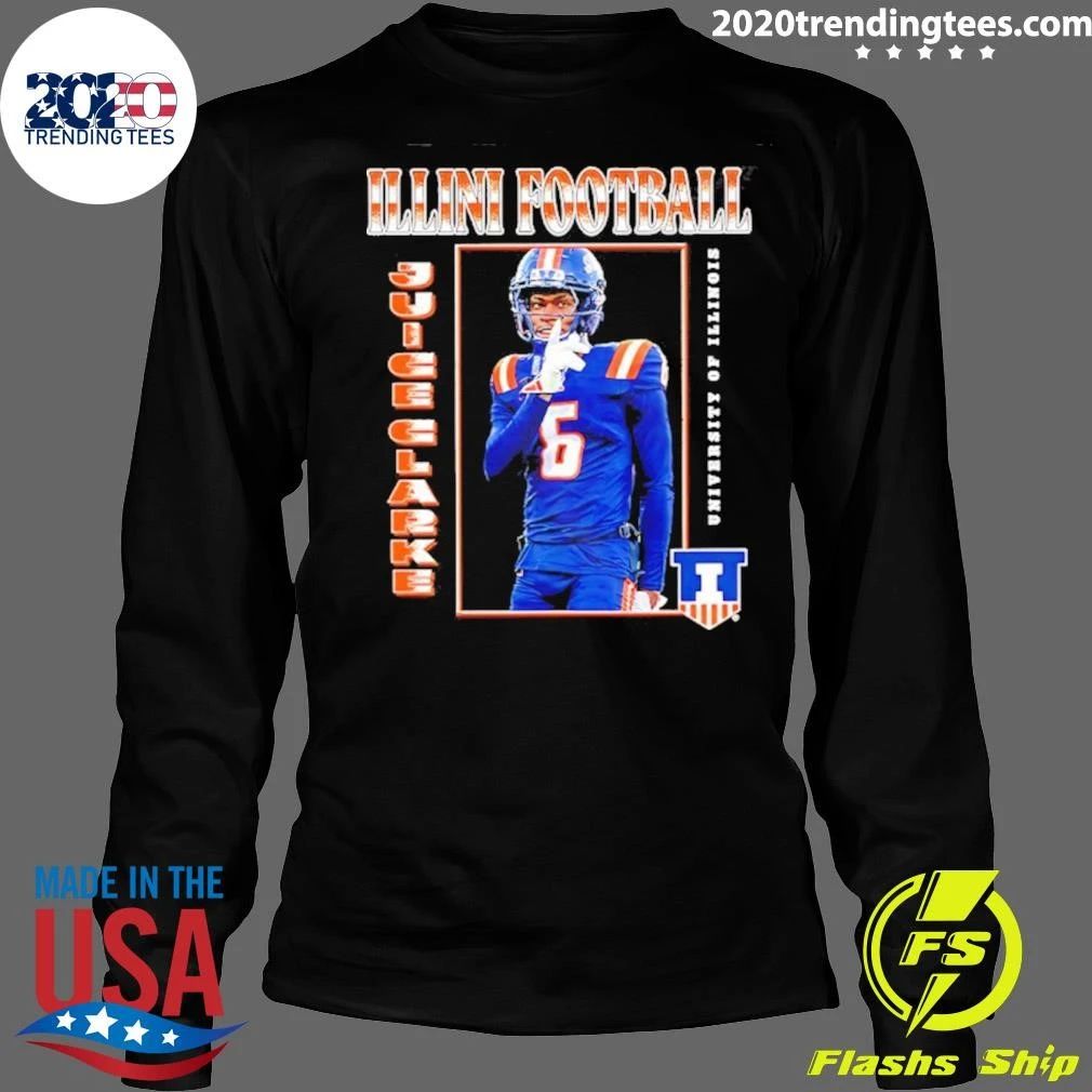 Juice Clarke Illinois Fighting Illini Football Shirt