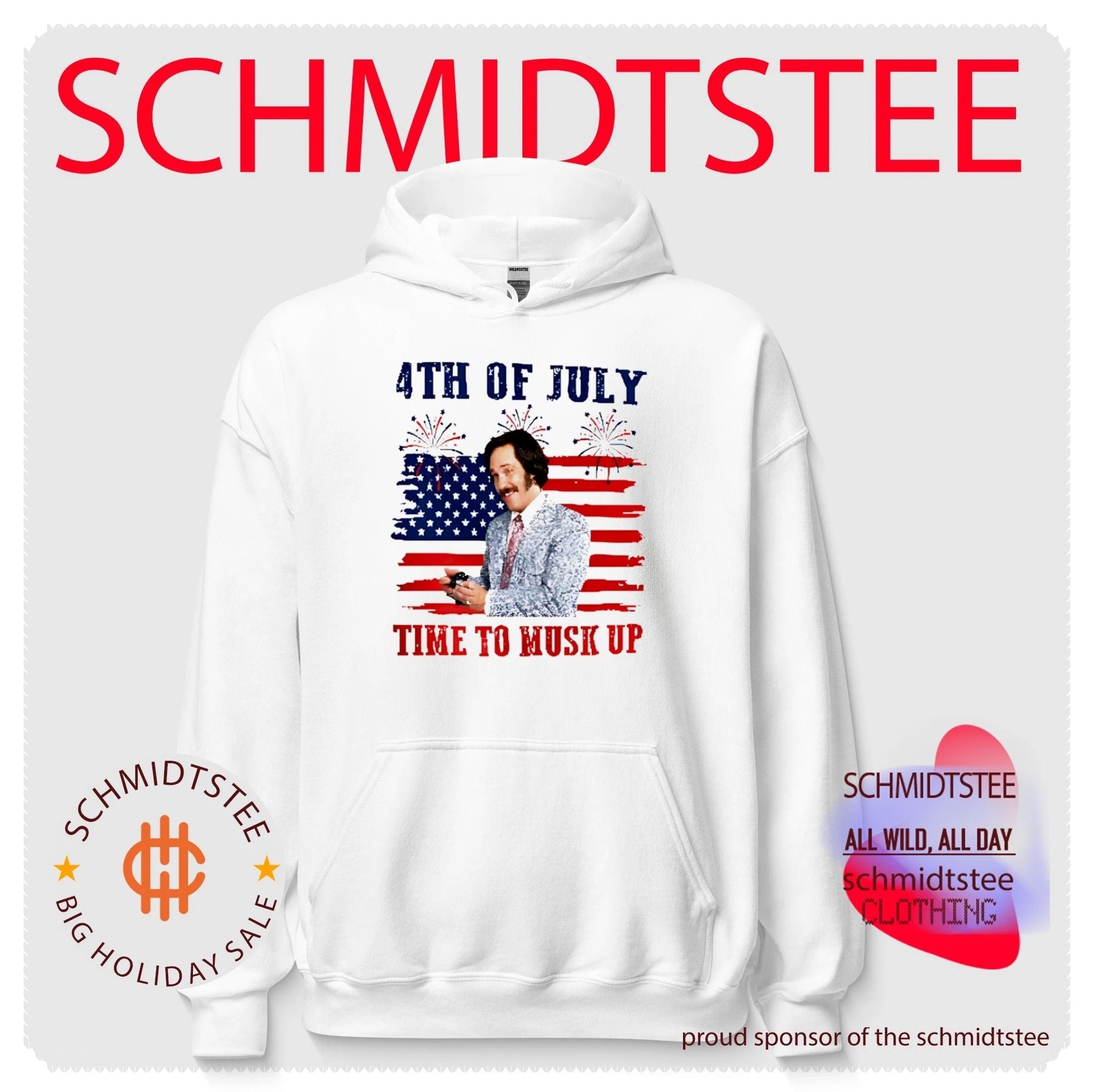 Brian FanBrian Fantana Time To Musk Up Funny Anchorman 4th of July shirt