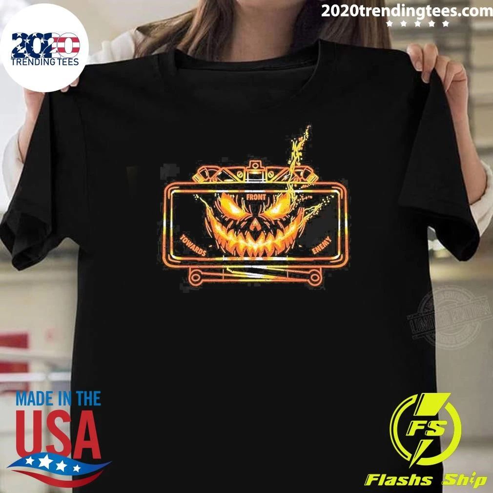 Front Towards Enemy Pumpkin Jack O Lantern Shirt