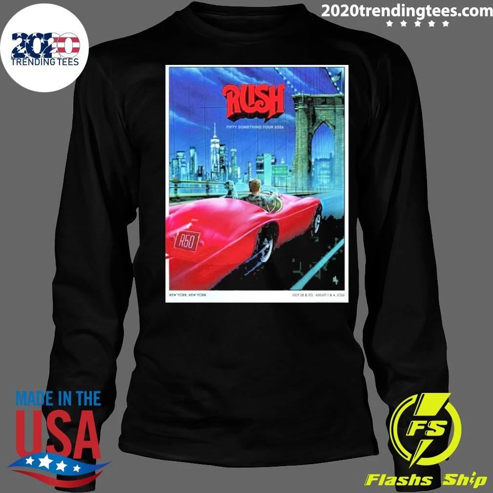 Rush New York 2026 Live At Madison Square Garden Exclusive Brooklyn Bridge Event On July 28 30 and August 1-4 2026 Shirt