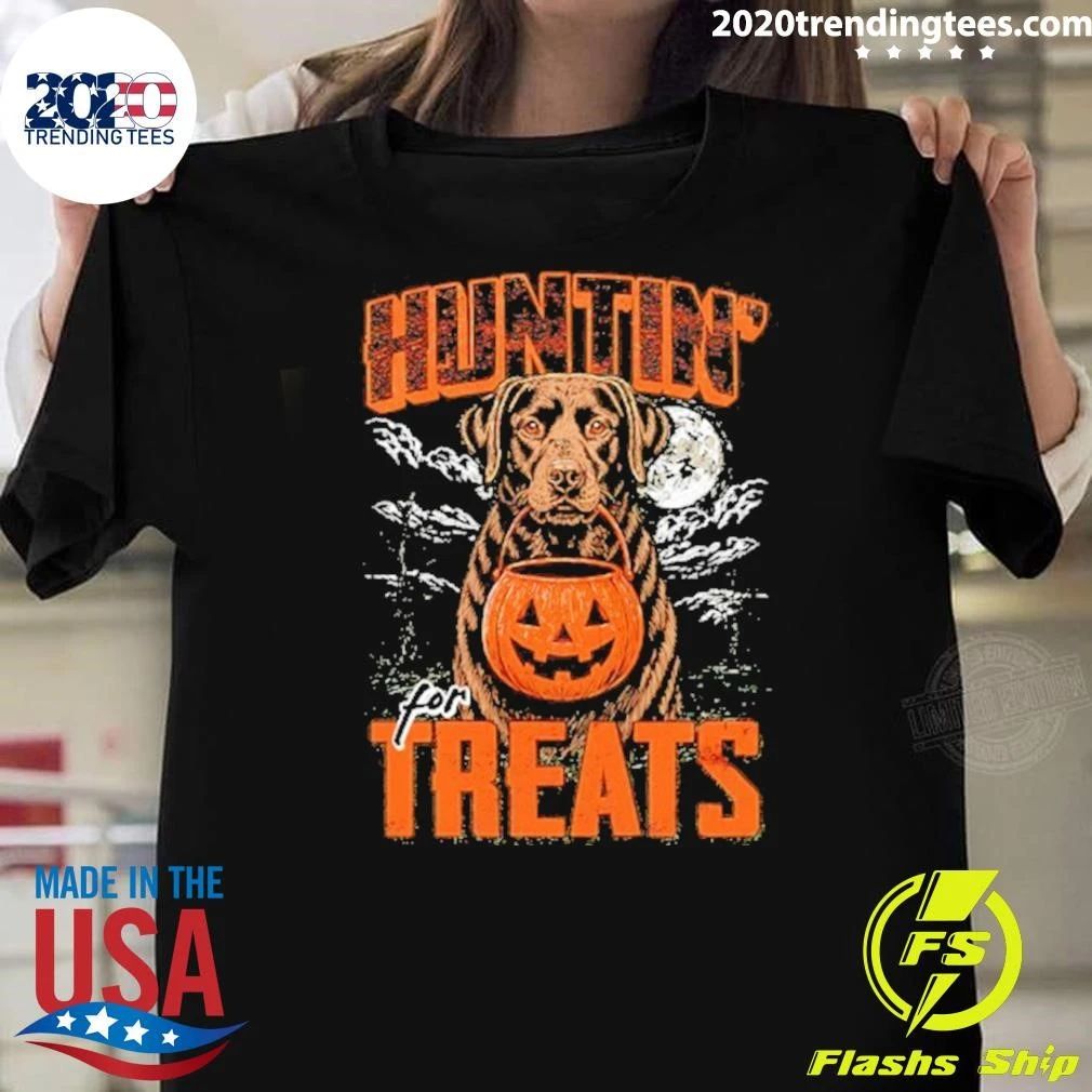 Huntin’ For Treats Black Labrador Halloween Shirt