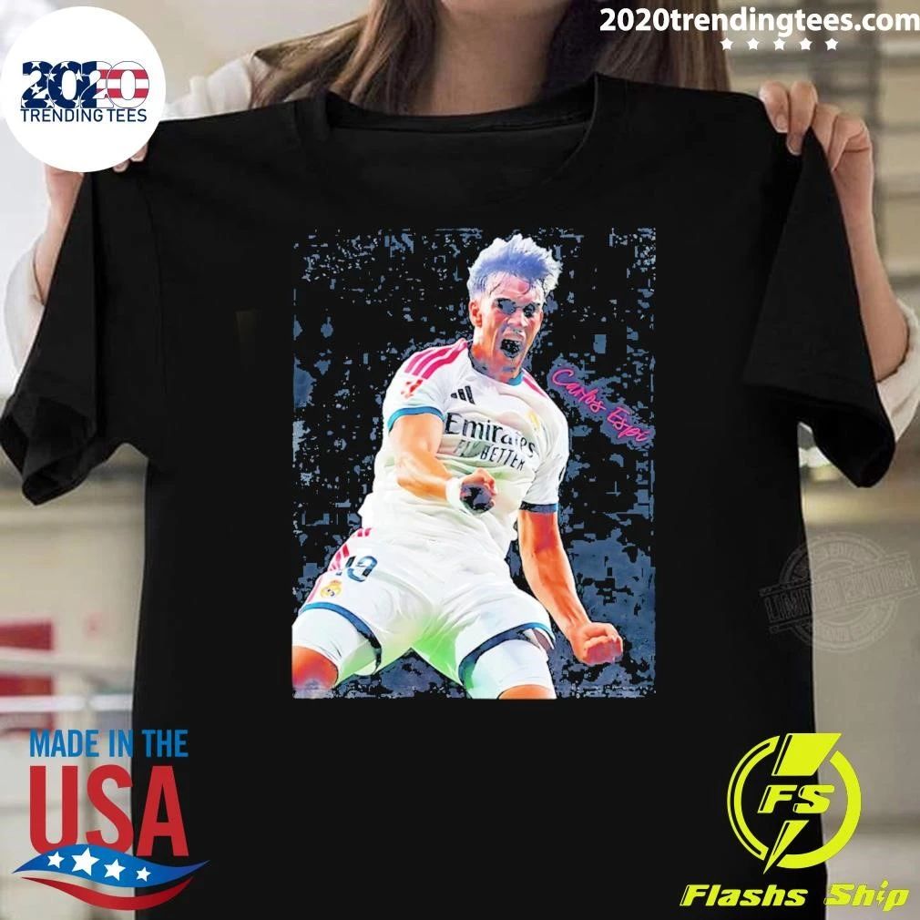 Carlos Espi Valencia Cf Mestalla Portrait Shirt