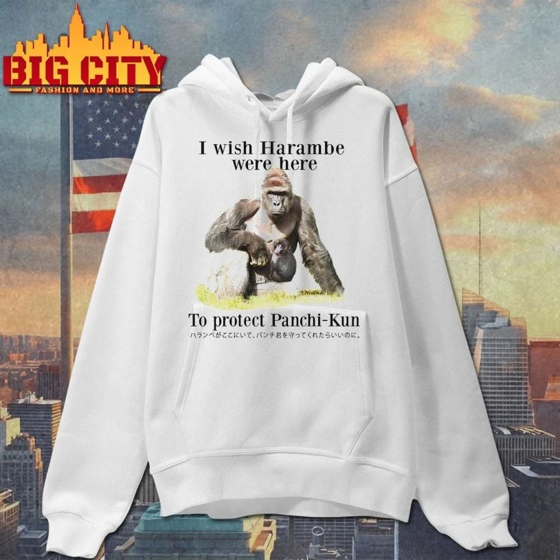 I Wish Harambe Were Here To Protect Panchi-Kun t-shirt