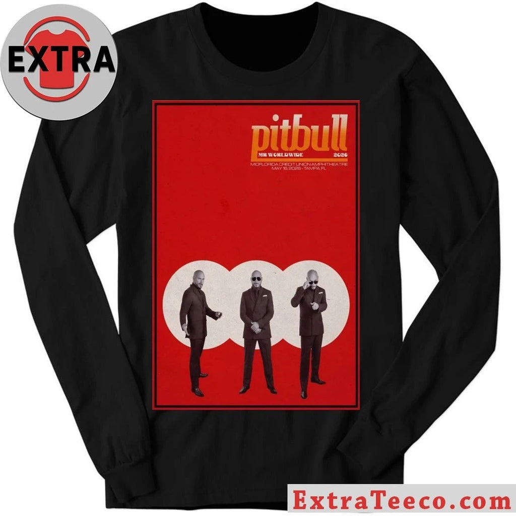 Pitbull May 16 2026 MIDFLORIDA Credit Union Amphitheatre in Tampa FL Poster Shirt