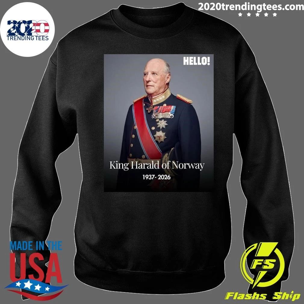Rip King Harald Of Norway 1937-2026 Shirt