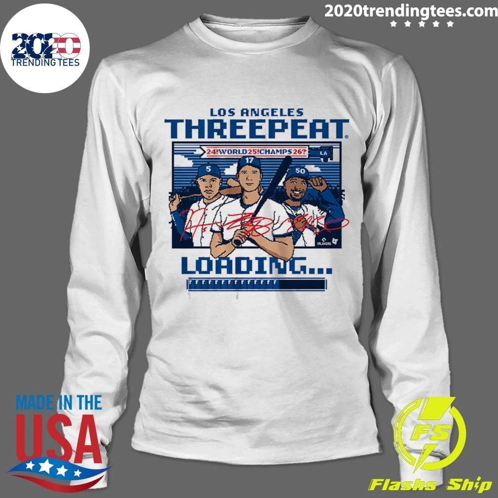 Los Angeles Baseball Threepeat Loading Shirt
