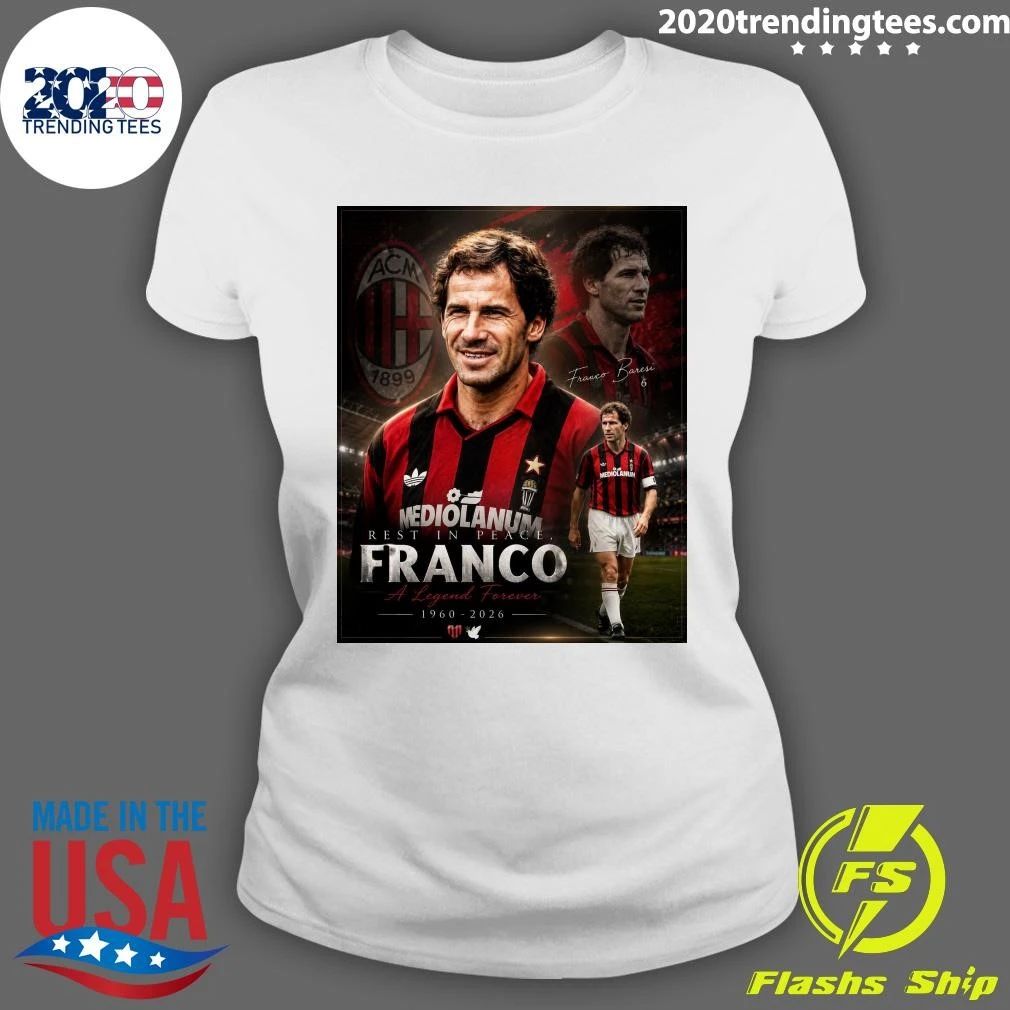 Former Milan Captain, Franco Baresi Has Sadly Passed Away At The Age Of 66-Years Old Shirt