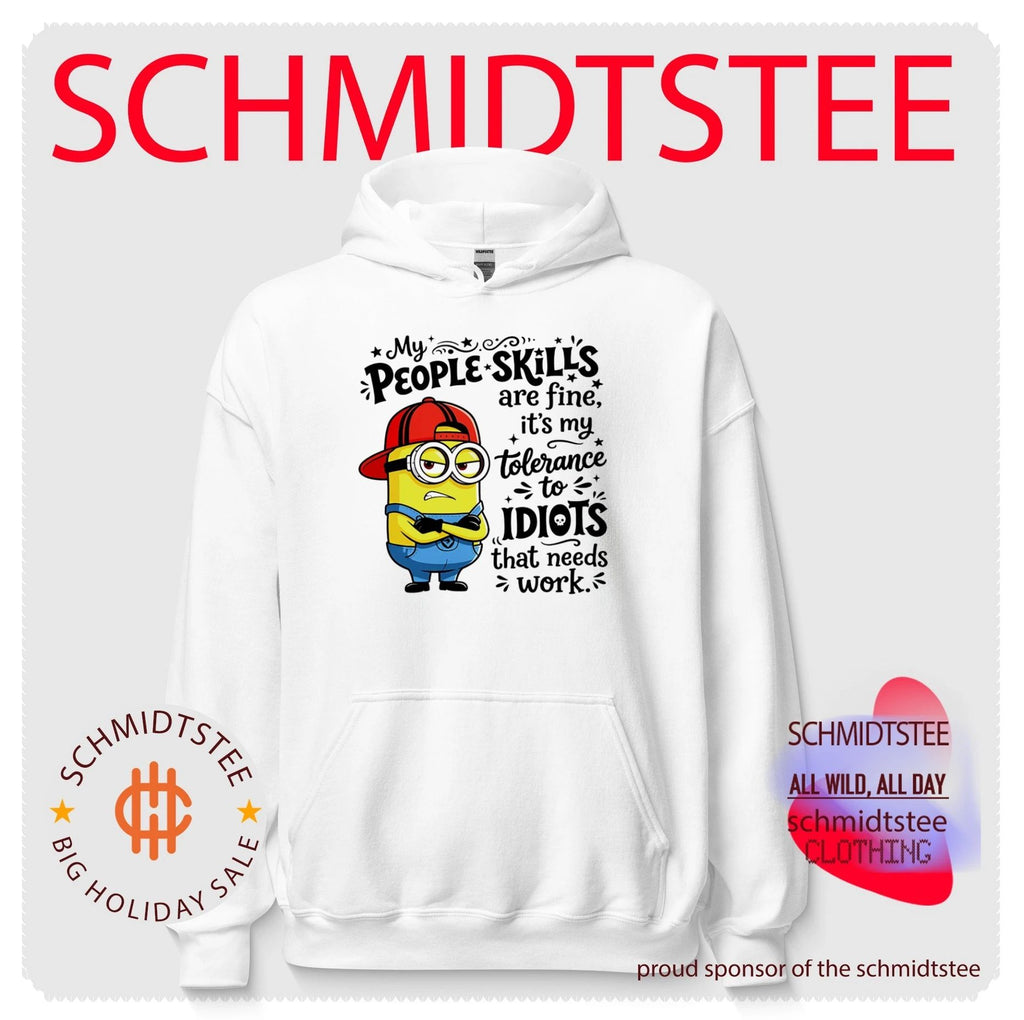 My people skills are fine it’s my tolerance to idiots that needs work Minion shirt