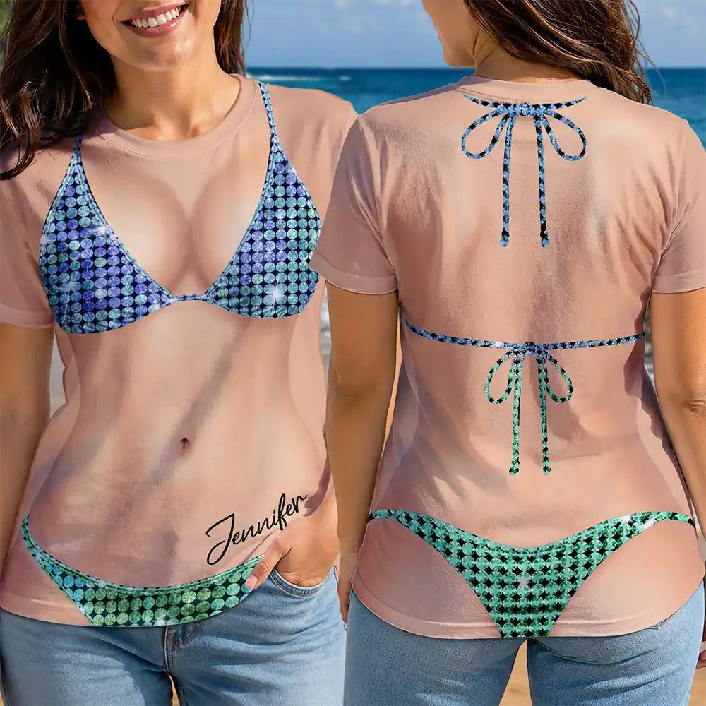 3D Funny Body Disco Party - Personalized Full Print T Shirt