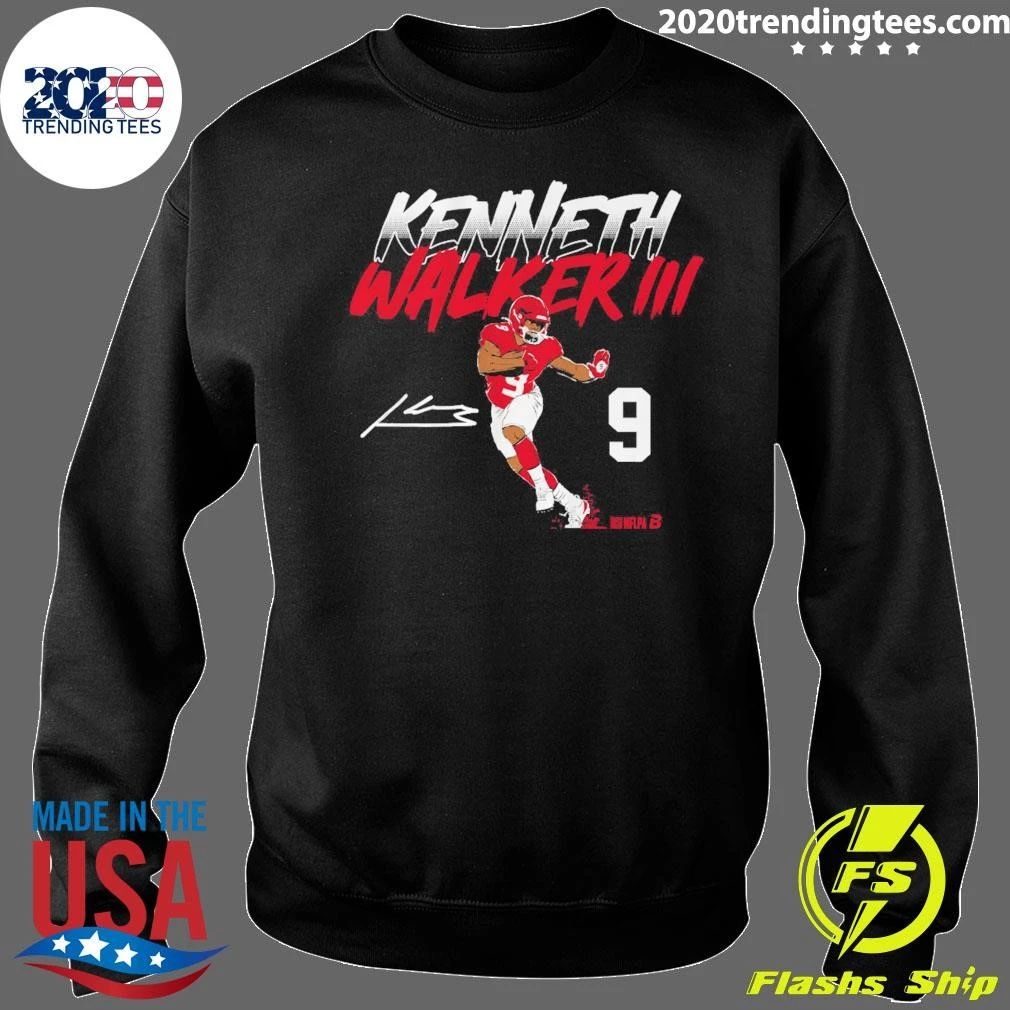 Kenneth Walker III Name Number Pose Shirt