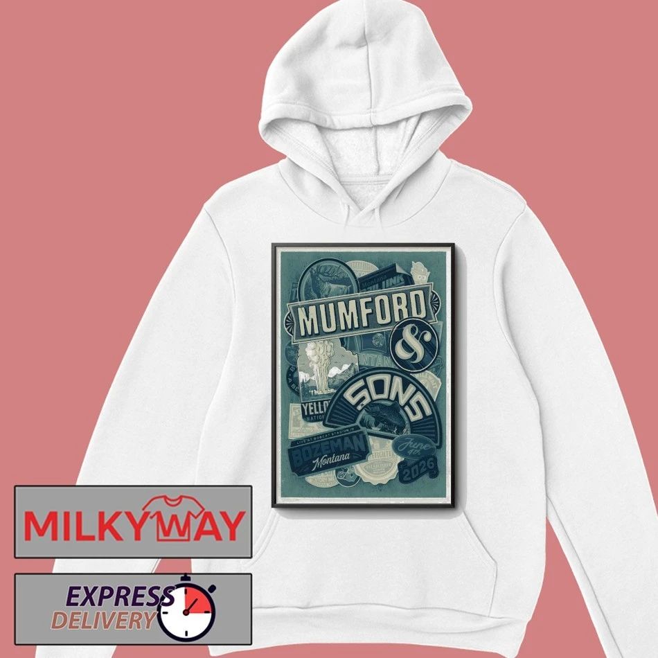 Mumford And Sons June 4 2026 Bobcat Stadium in Bozeman Montana Poster shirt