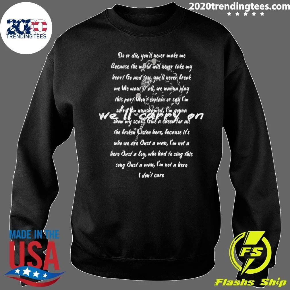 My Chemical Romance Black Parade Band Lyric Shirt
