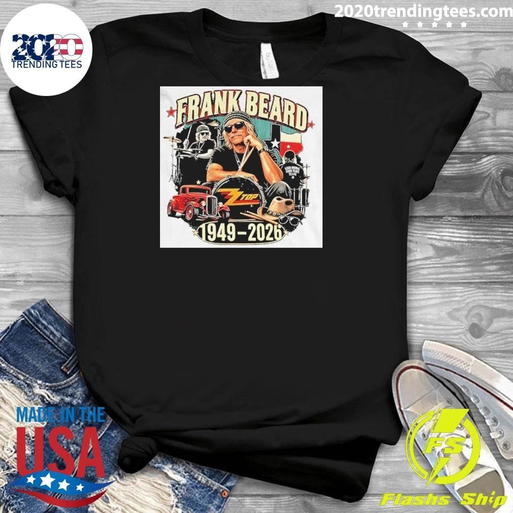 Frank Beard Memorial 1949-2026 Zz Top Vintage Rock Shirt