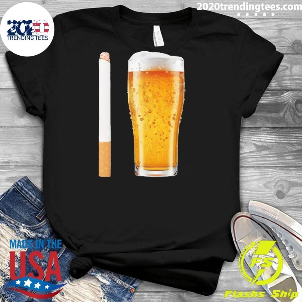 Cigarette and Beer for Breakfast Tee Shirt