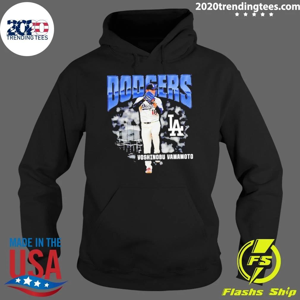 Funny Yoshinobu Yamamoto Los Angeles Dodgers Starting Pitcher Enlarged Player Shirt