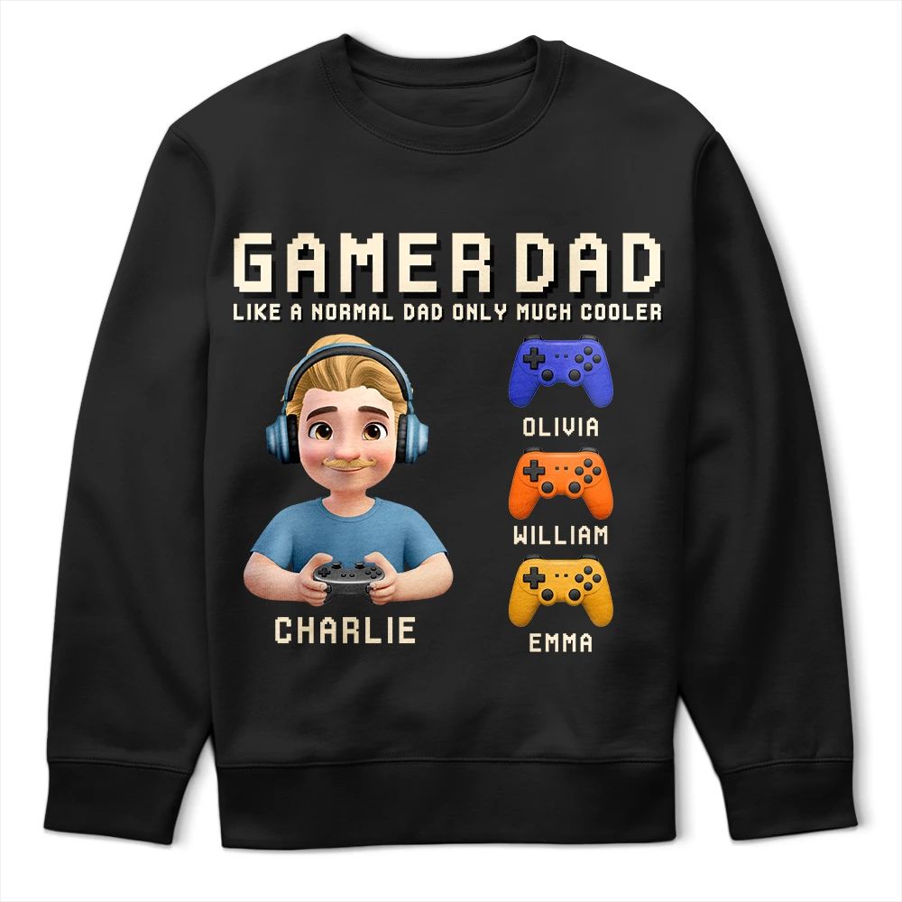 Gamer Dad Only Much Cooler - Personalized T Shirt