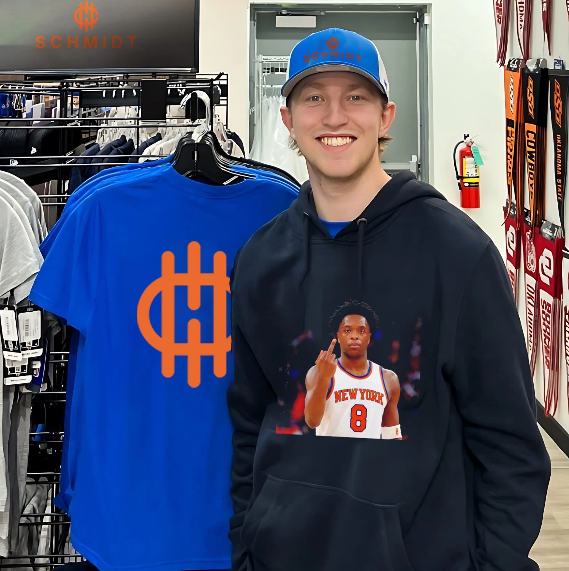 New York Knicks OG Anunoby middle finger vintage shirt