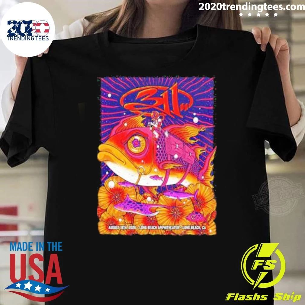 311 Band Long Beach At Long Beach Amphitheater In Long Beach CA On August 18 2026 Shirt